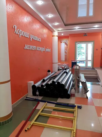 Монтаж приточно-вытяжной системы вентиляции в учебном центре